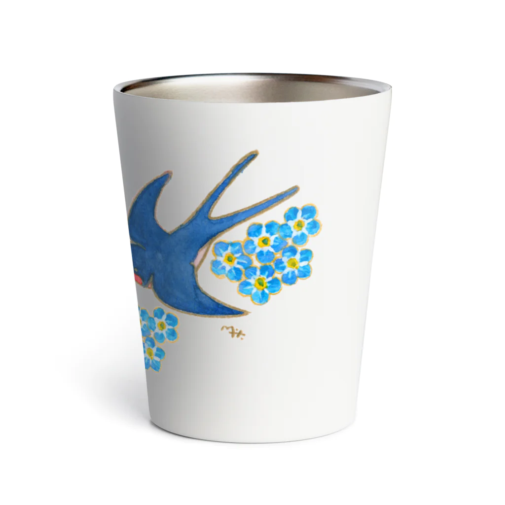 segasworksのForget me (k)not（抱きツバメちゃん） Thermo Tumbler