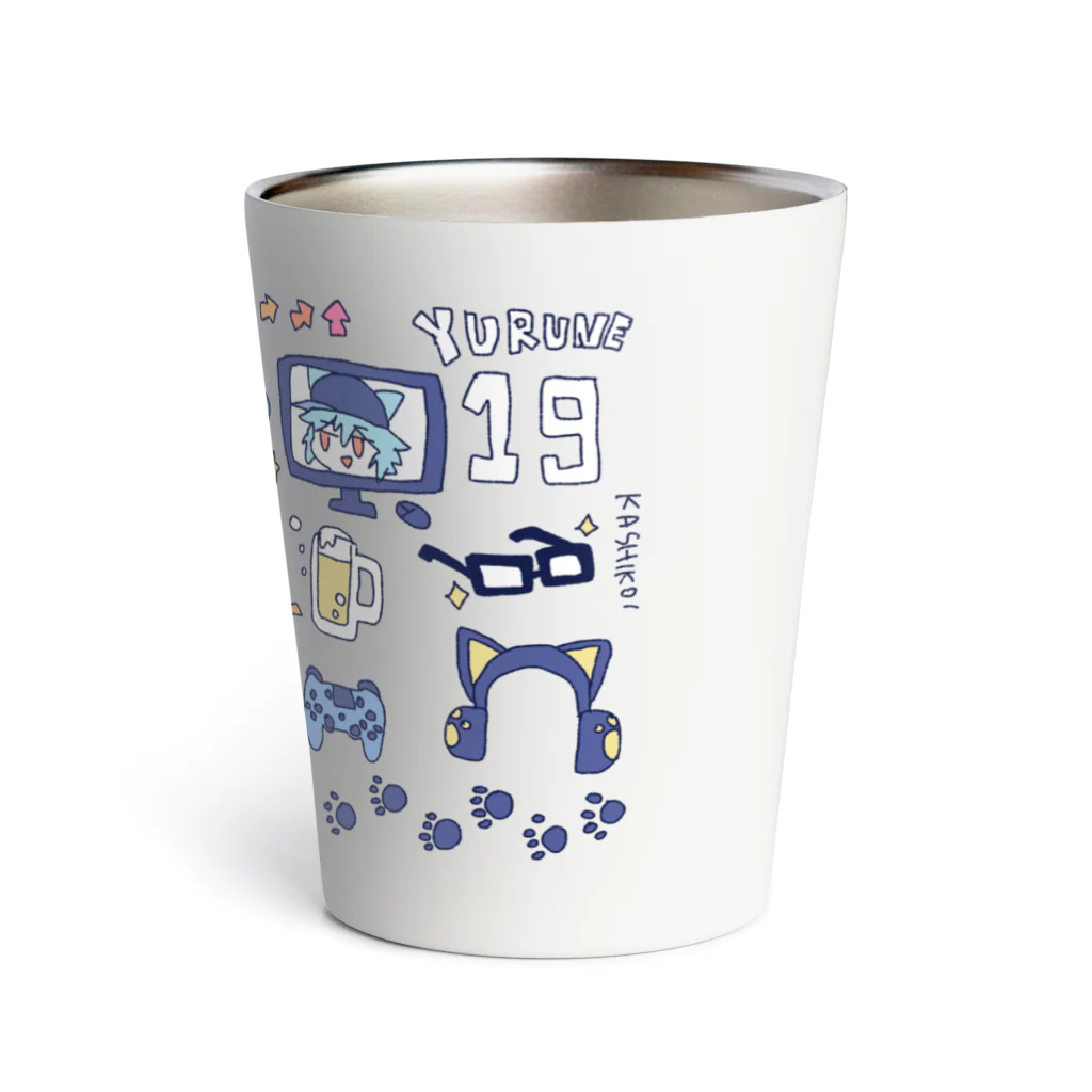 ゆるねひぐ🐈VTuber　ご依頼◎イラストロゴLive2Dのゆるねひぐ Thermo Tumbler