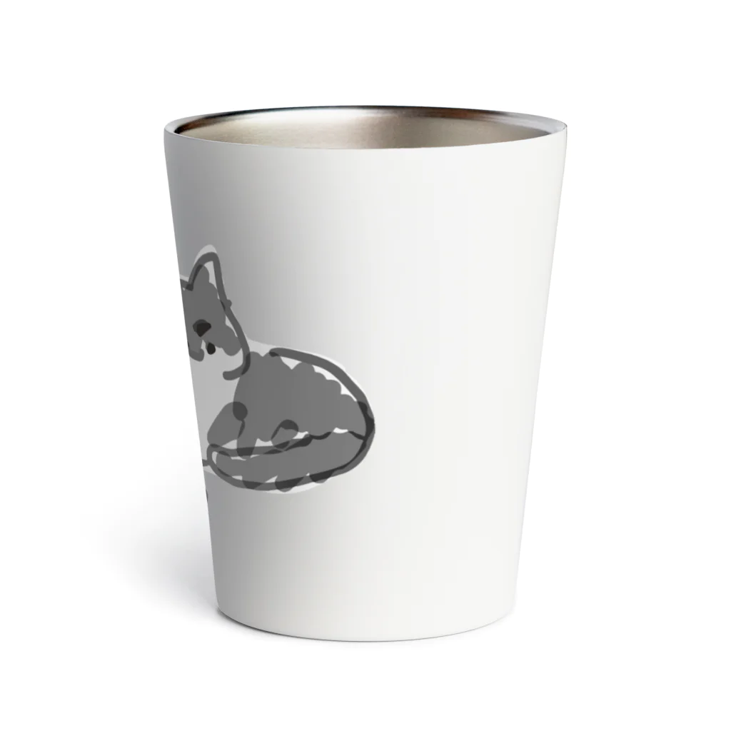 保護ねこカフェ もりねこのふたばちゃん&べべちゃん Thermo Tumbler