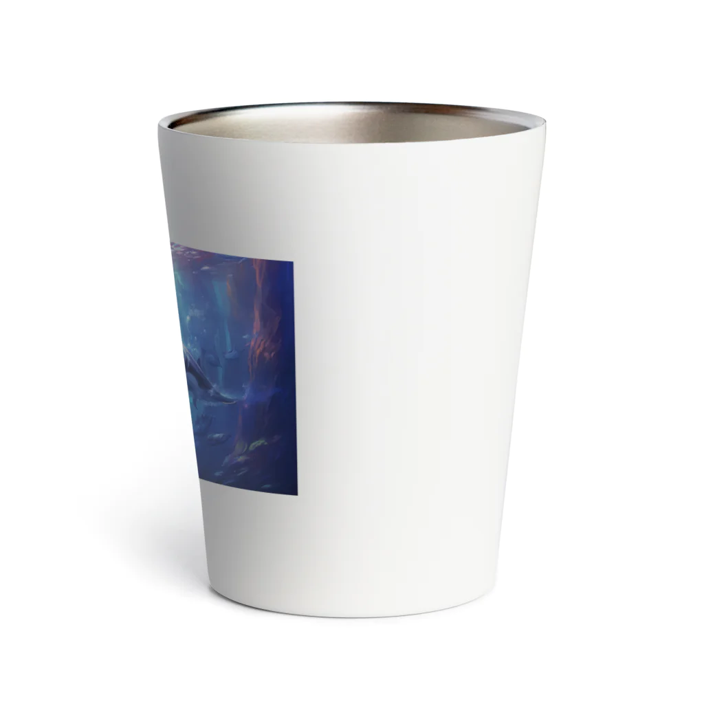 soeluのシャチと深海 Thermo Tumbler