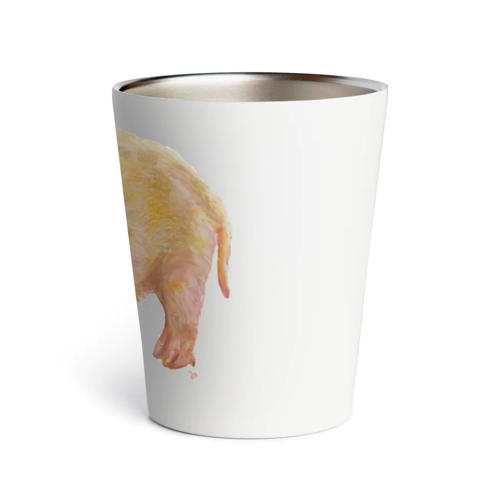 はしもとみやこのクレパスで描いたミニブタさん Thermo Tumbler