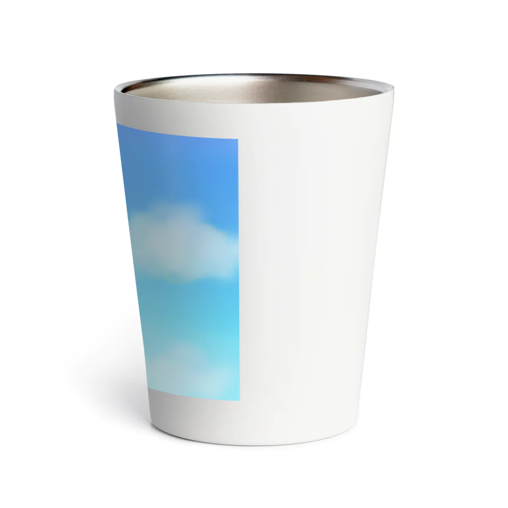 akiの青空とうさぎ雲 Thermo Tumbler