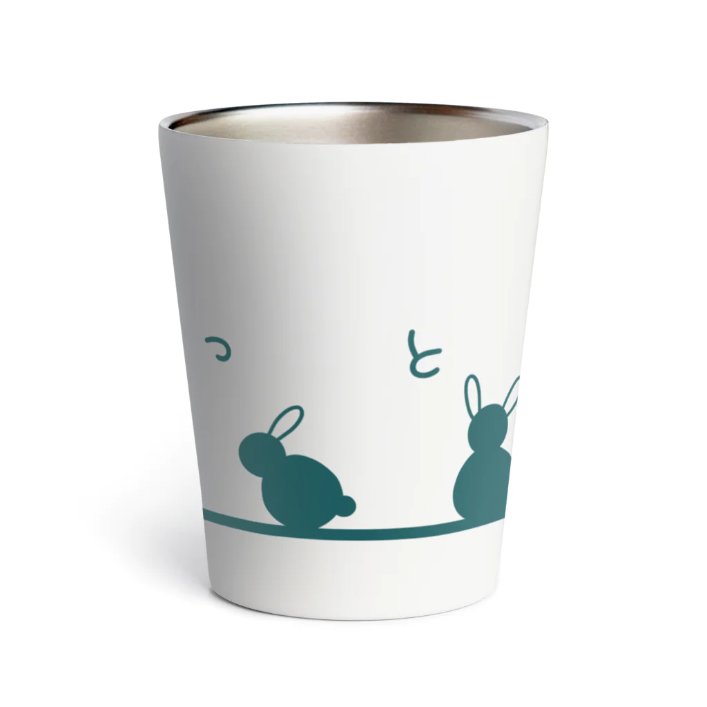 Rabbitflowerのらびっと（グリーン） Thermo Tumbler