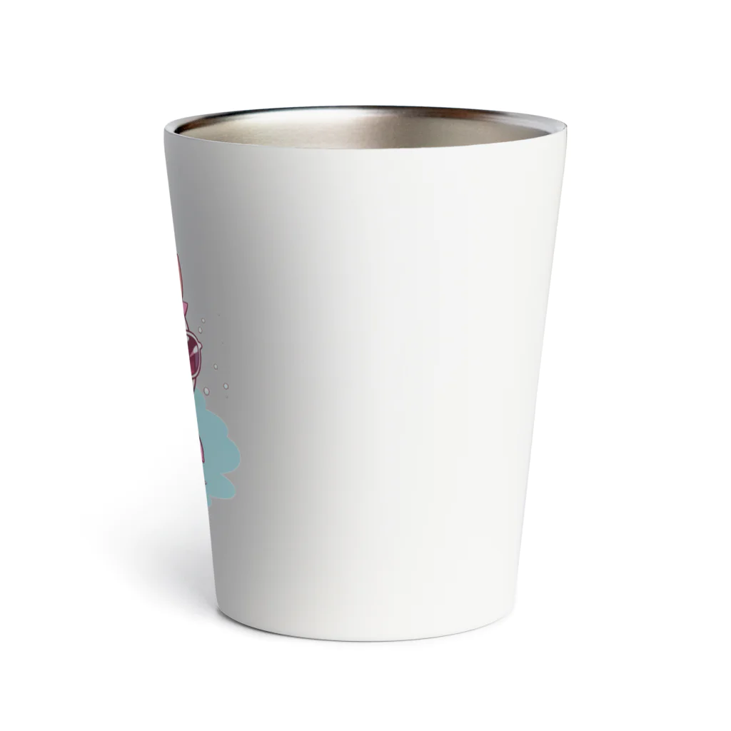 Vasetti_pressのサングラスをかけているウーパールーパー Thermo Tumbler