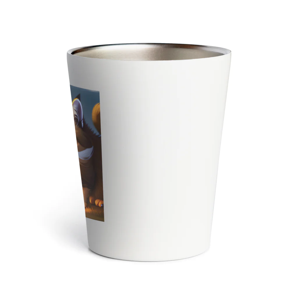 toshiオリジナルshopのフワフワにゃんこのイラストグッズ Thermo Tumbler