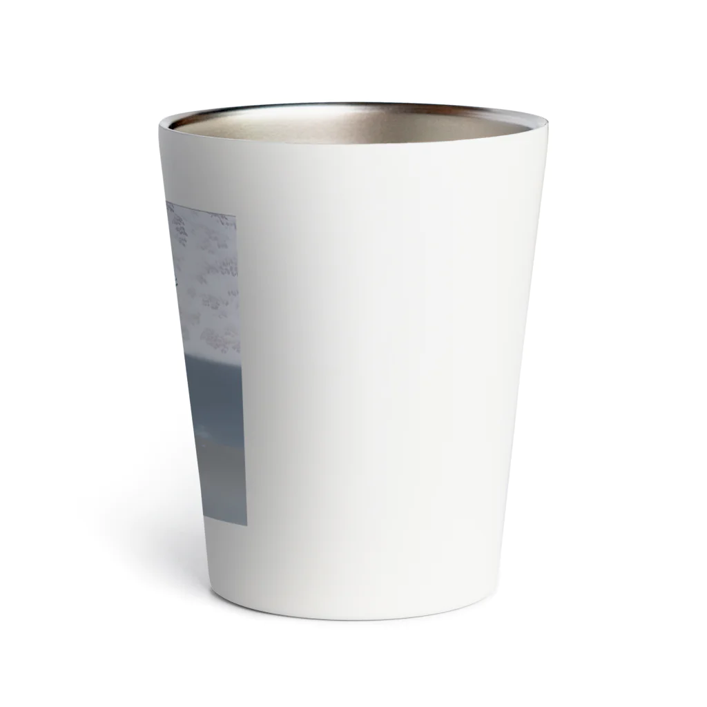 可愛いトレジャーの青い鳥 Thermo Tumbler