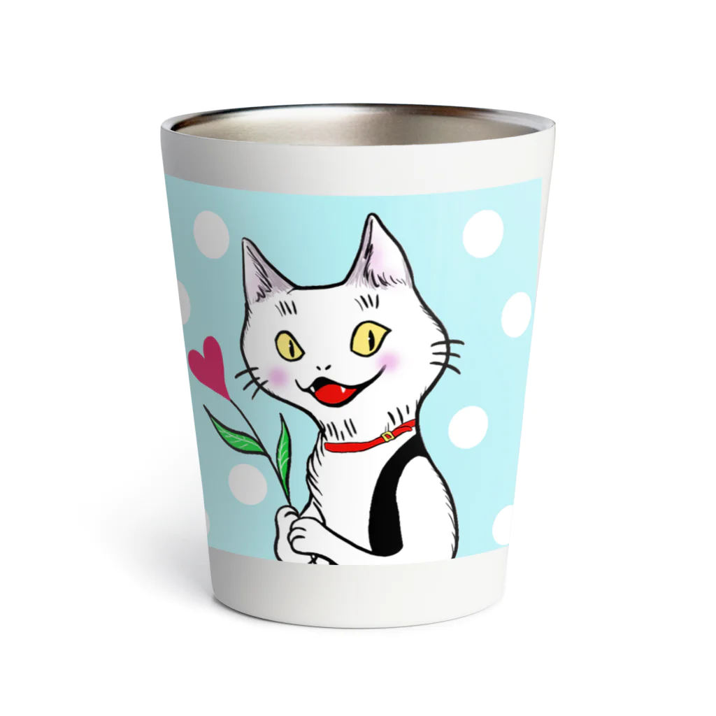 玉子丸の部屋の夢猫さん Thermo Tumbler