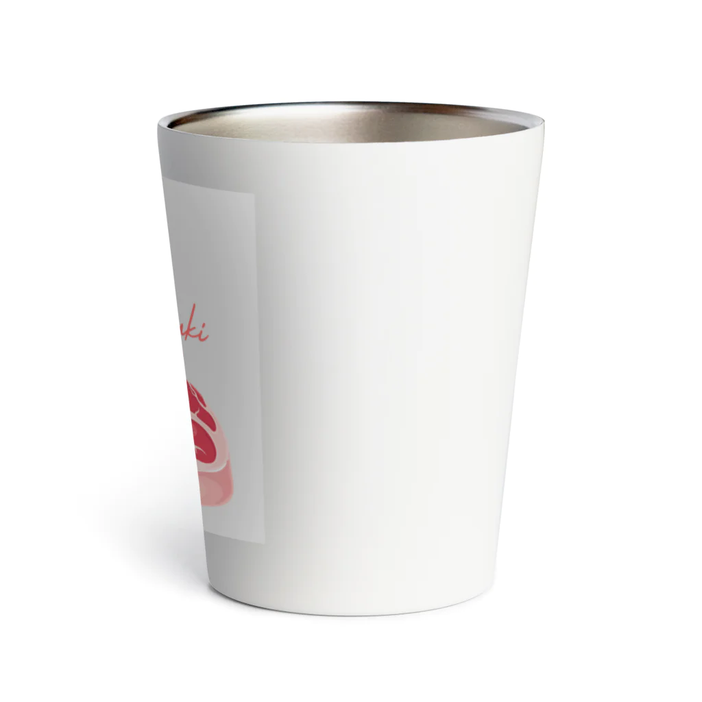 CalligraphyのNiku ga suki Thermo Tumbler