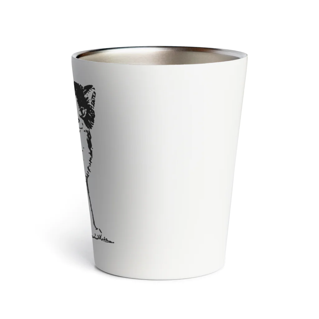 Saza-nami Antique designの白黒ねこ Thermo Tumbler