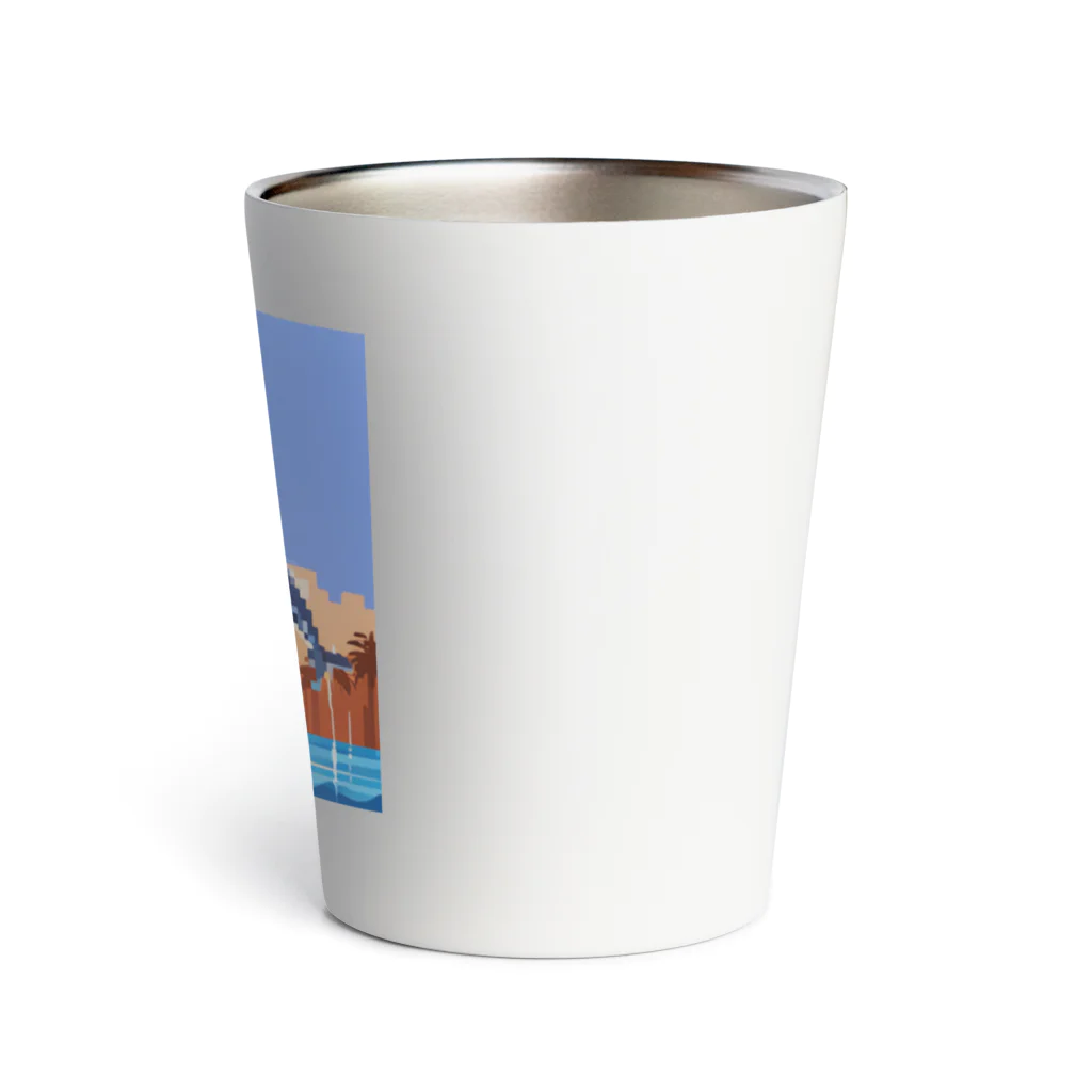 kein-keinのドット絵のイルカ Thermo Tumbler