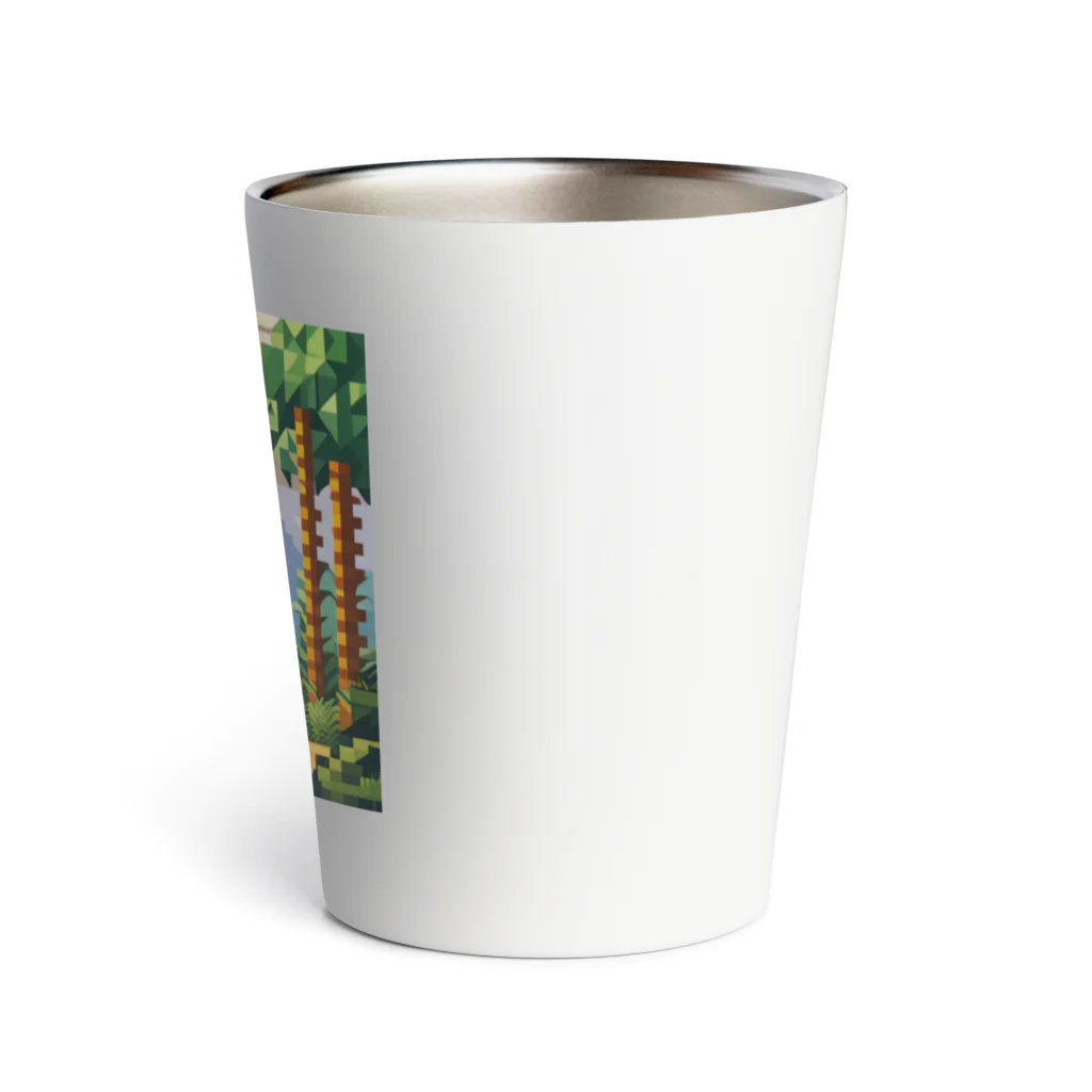 オカメインコのタロのドット絵マイアサウラ Thermo Tumbler