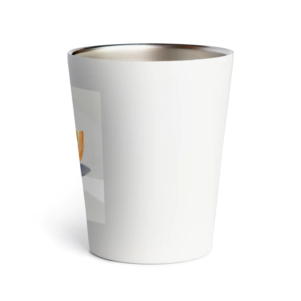 萌え断グッズのオレンジの断面 -隠れハート- Thermo Tumbler