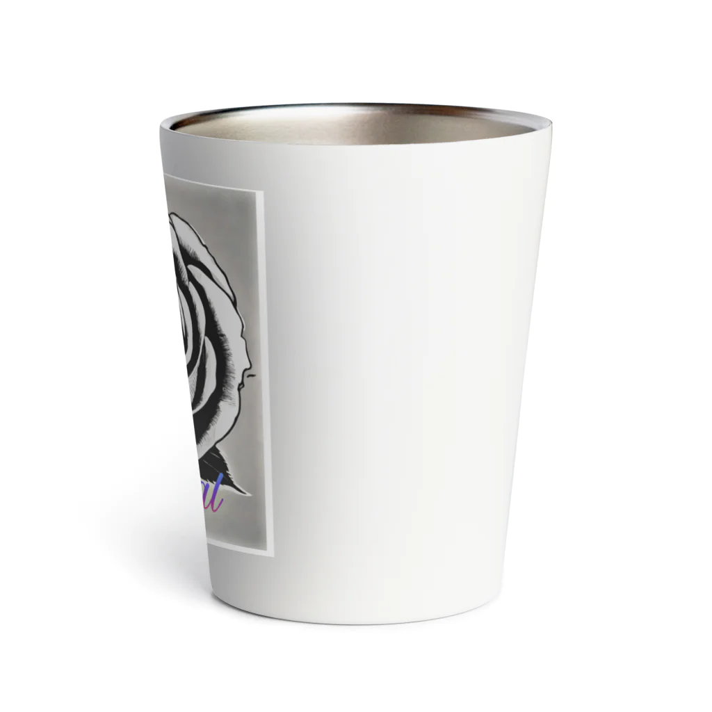 vieのBLACK_rose Thermo Tumbler