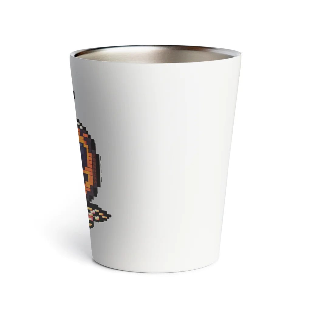 朱音琴音のドット絵のハロウィンかぼちゃのおばけ Thermo Tumbler