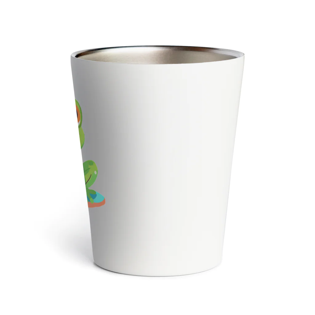 Tiny Cute Crittersのかわいいカエル Thermo Tumbler