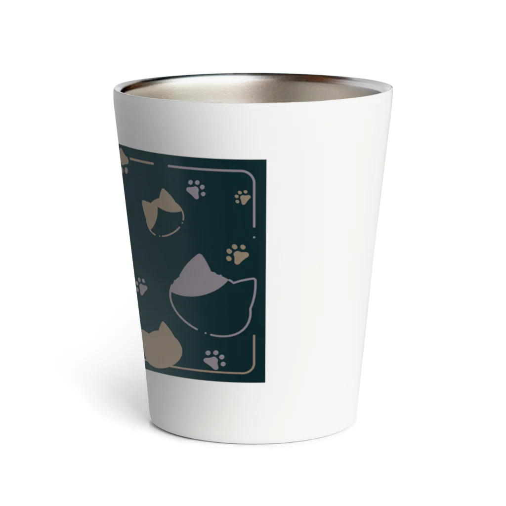 Starlight Blossomの猫の絨毯 Thermo Tumbler