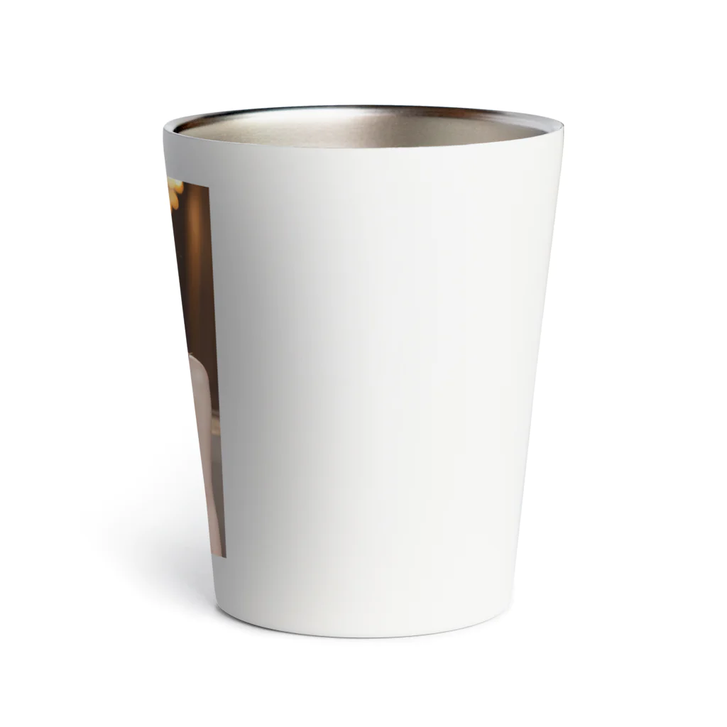 AI Lucy(ルーシー)の青いドレス美人 Thermo Tumbler