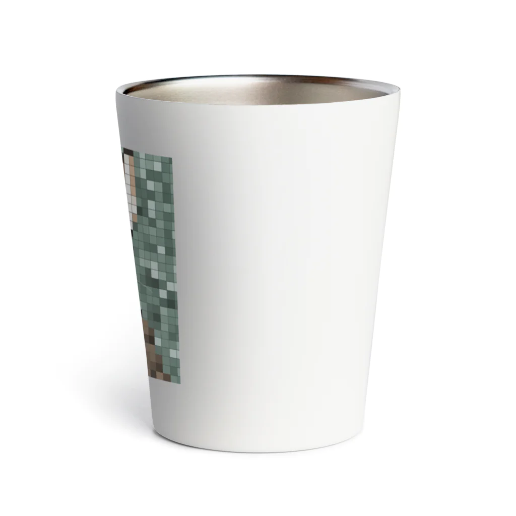 kindonesiaのドット絵のヒマラヤンキャット Thermo Tumbler