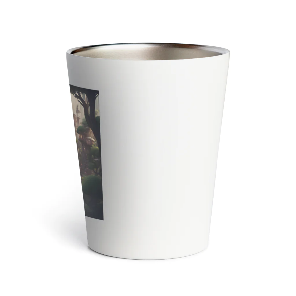 アーミタイの景色がきれいな町のイラストグッズ Thermo Tumbler