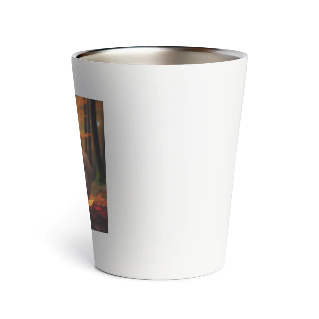 終わらない夢🌈の秋の森のキツネ🦊 Thermo Tumbler