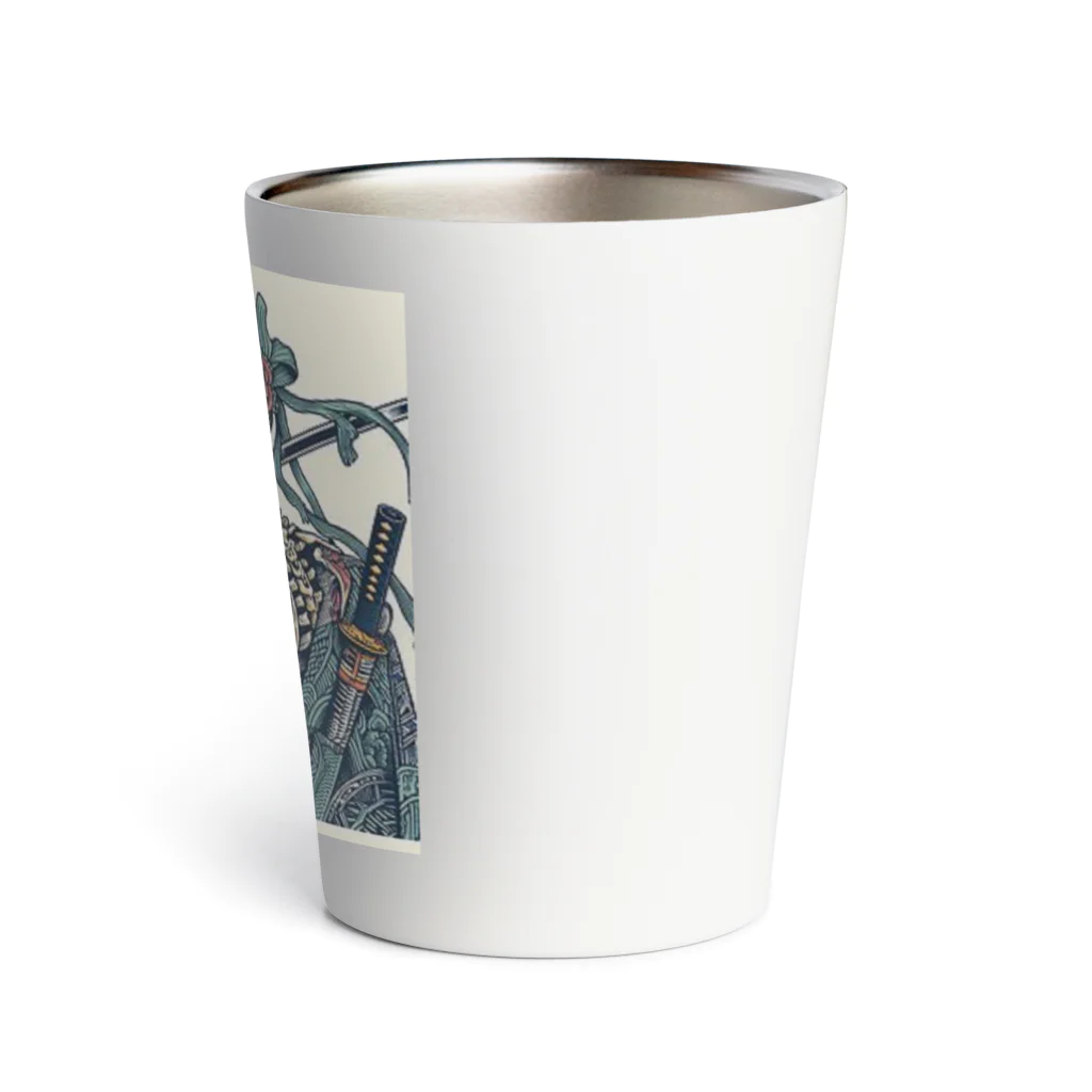 yukikinoの侍ドクロ Thermo Tumbler