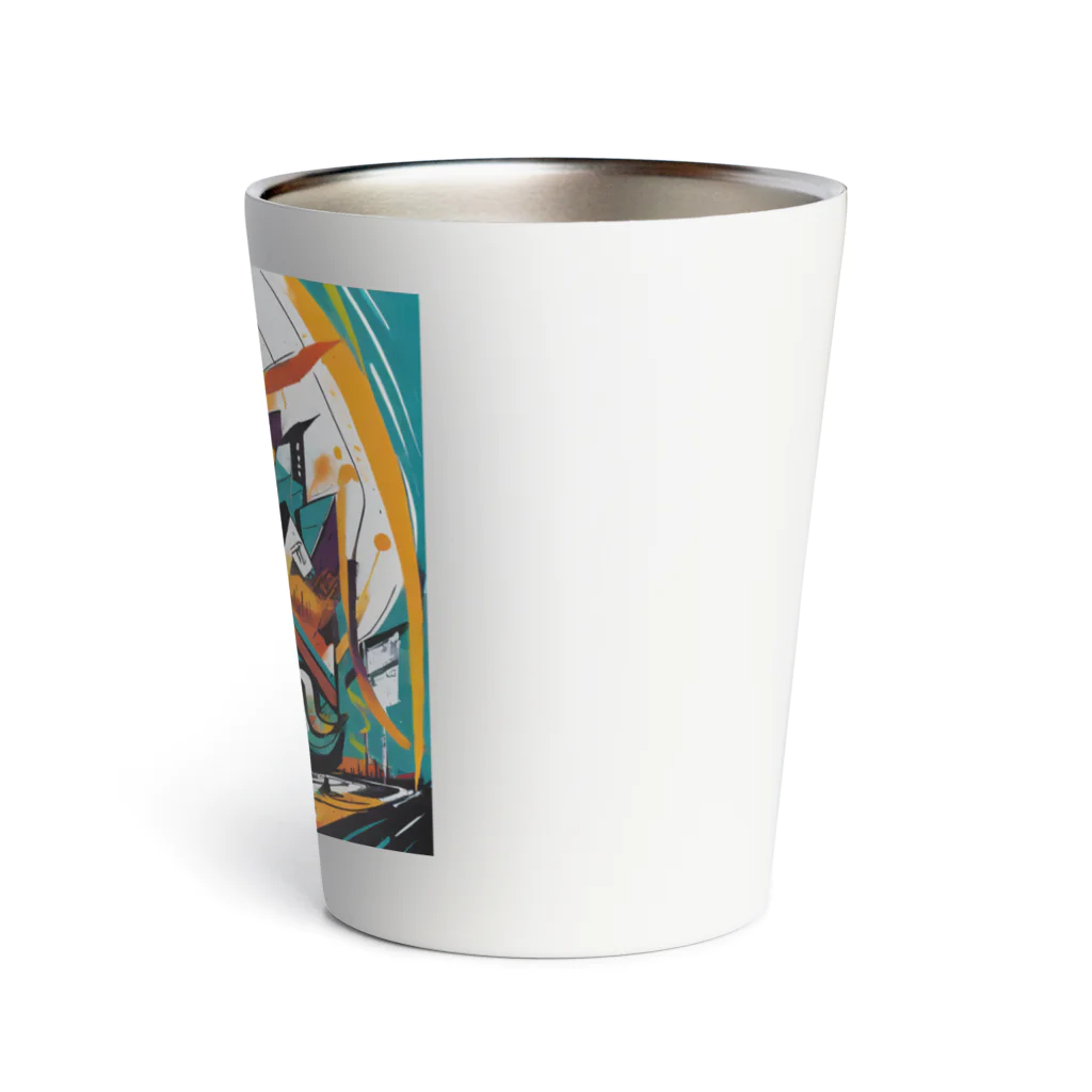 のんびりアート工房のストリートアート Thermo Tumbler