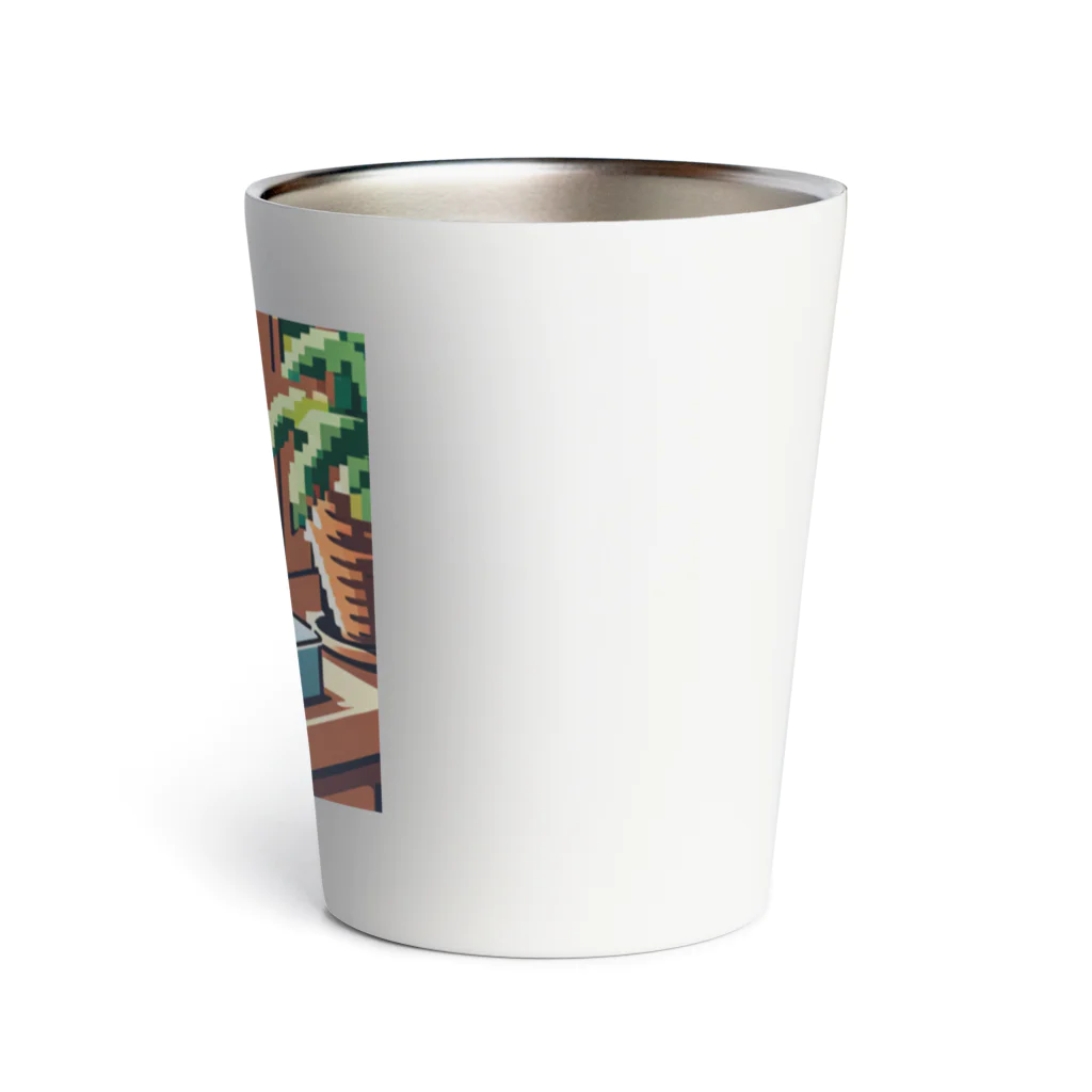 koba777のドット絵スナドリネコ Thermo Tumbler