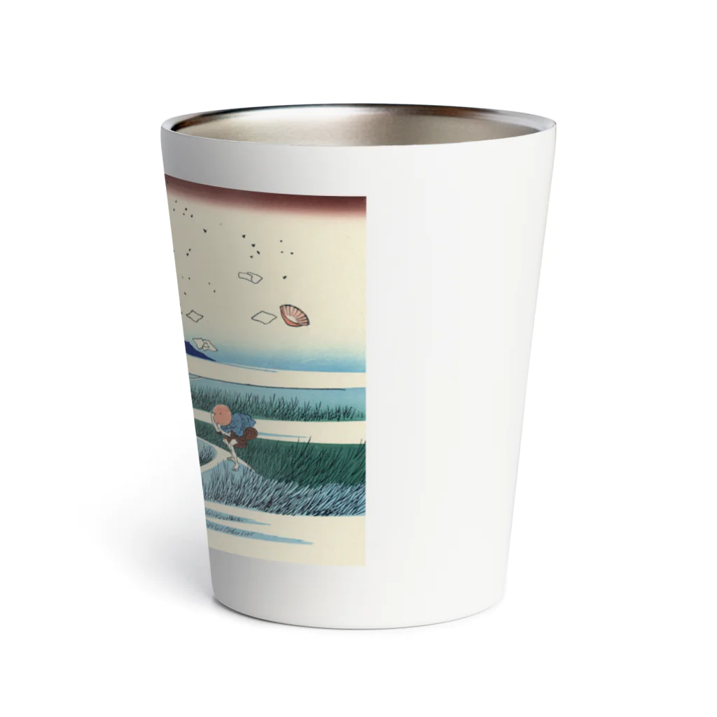 浮世絵屋の北斎「富嶽三十六景⑱　駿州江㞍」葛飾北斎の浮世絵 Thermo Tumbler