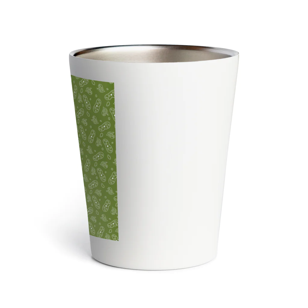 B-catの微生物パターン緑_アイテムいろいろ Thermo Tumbler
