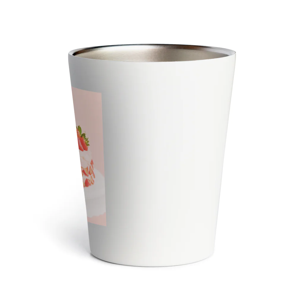 ❤︎cute❤︎のイチゴケーキ Thermo Tumbler