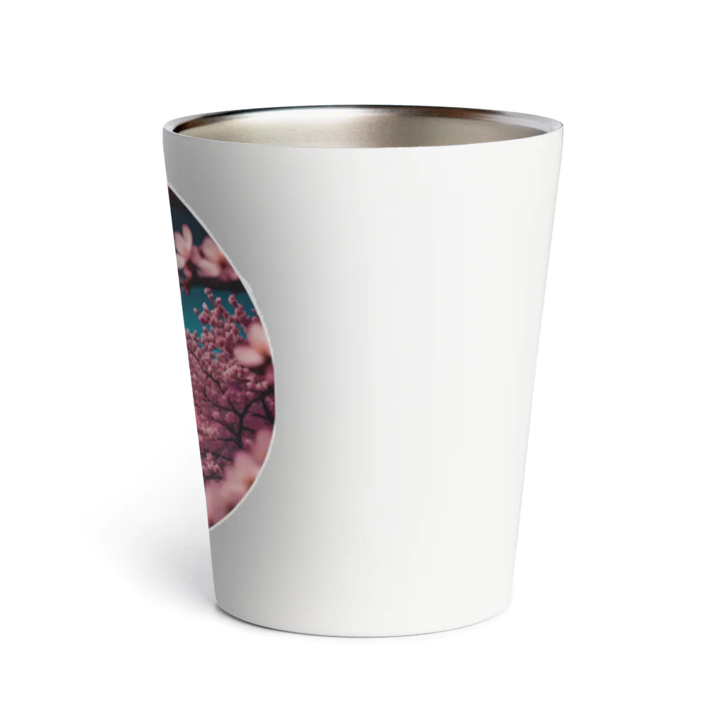 RetrowaveFlowerのRetrowaveFlowerー富士山ー Thermo Tumbler