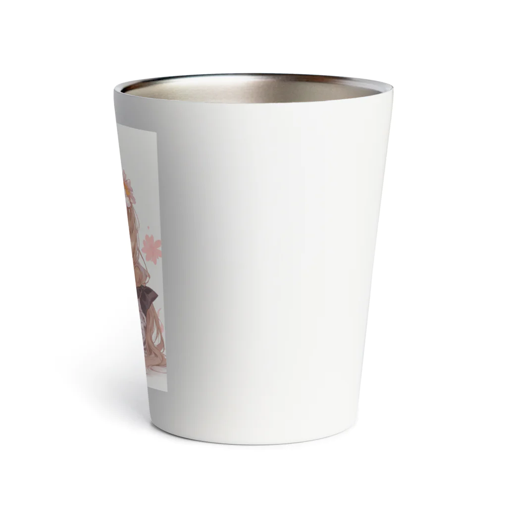 Crook-Aaronのゆるふわパンケーキちゃん Thermo Tumbler