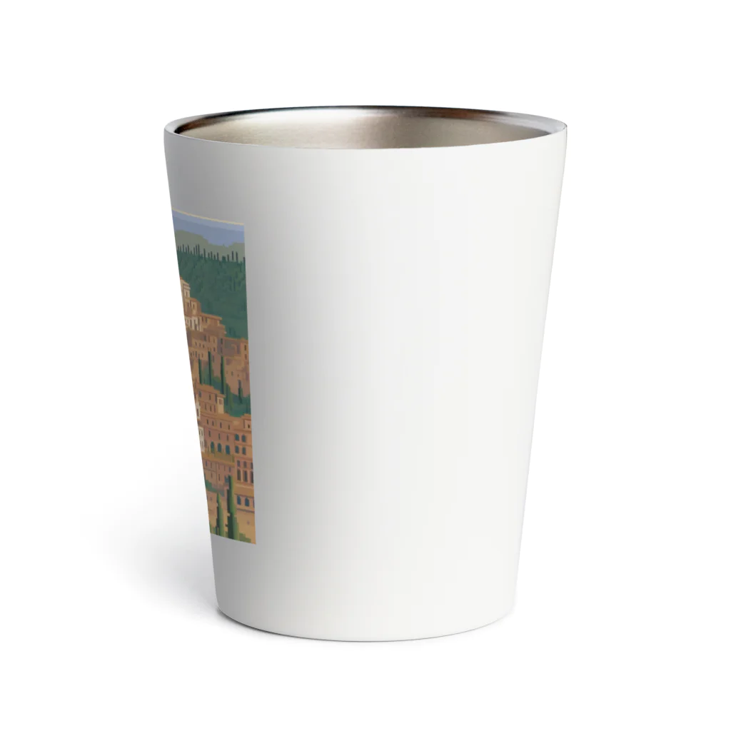 keita-sawadaのドット　イタリアのシエナの街並み Thermo Tumbler