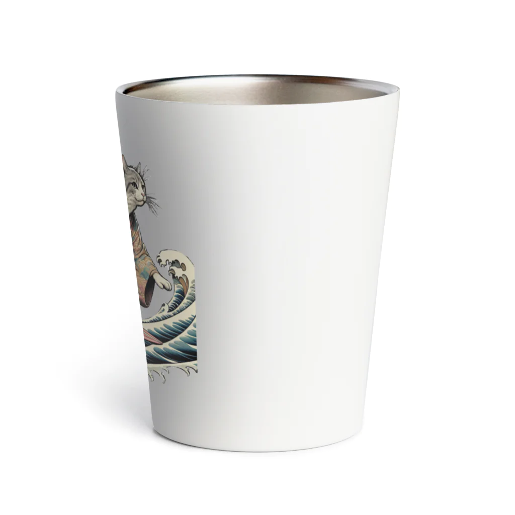 ToraJaponの猫サーフィン Thermo Tumbler