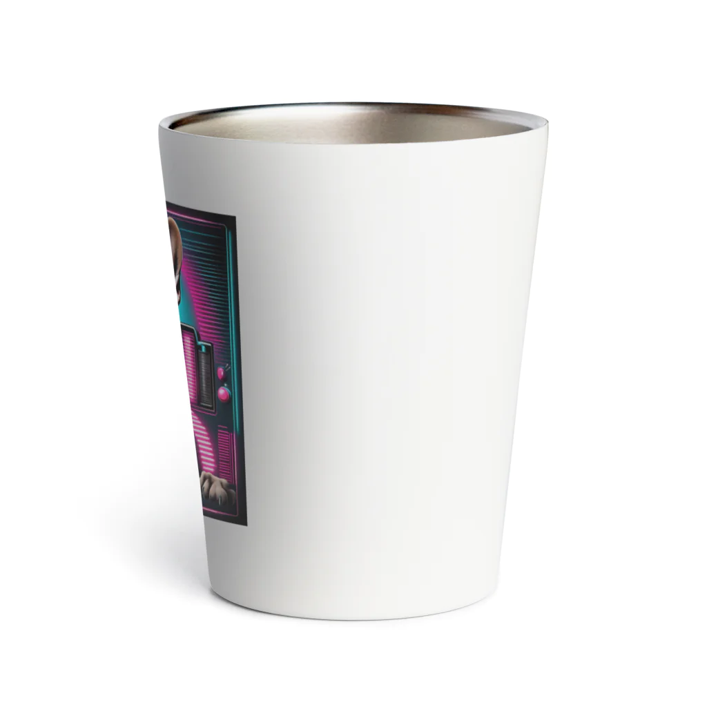 ChicCanvas Boutiqueの近未来的なフレンチブルドッグ Thermo Tumbler