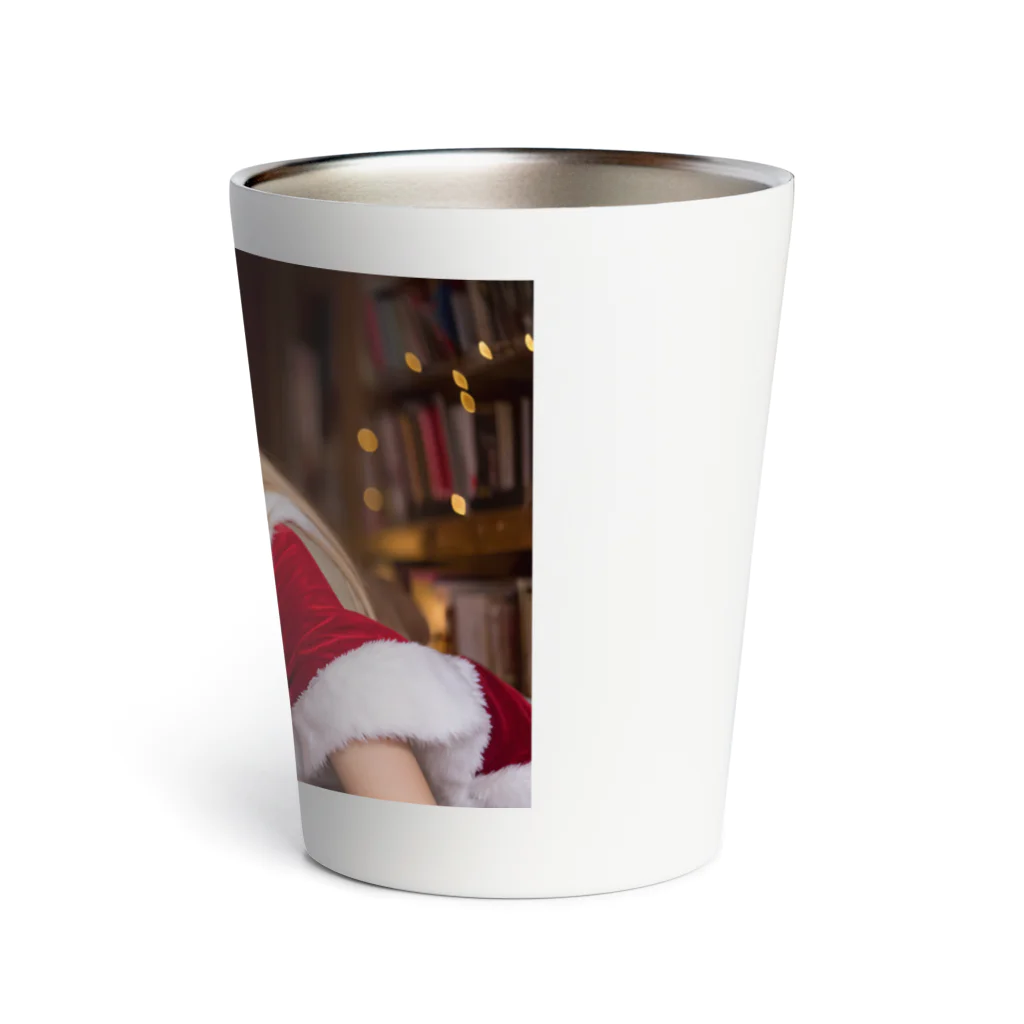 ArtWandererのクリスマス限定　女性サンタクロース　イラスト入りグッズ Thermo Tumbler