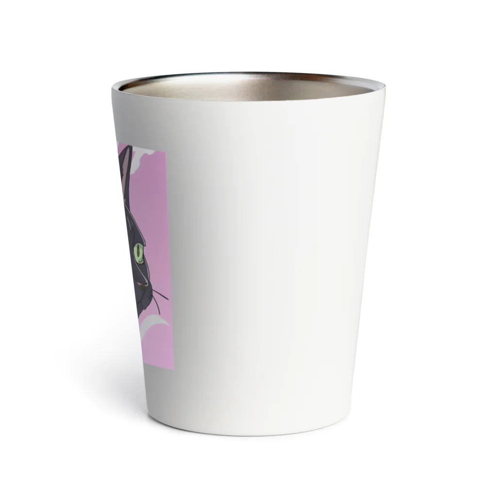 73GTCのかっこいい黒猫3 Thermo Tumbler