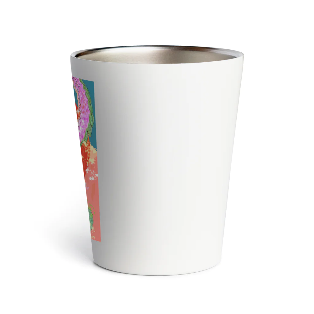 玉子丸の部屋のフラワー（ドラゴンの名前） Thermo Tumbler