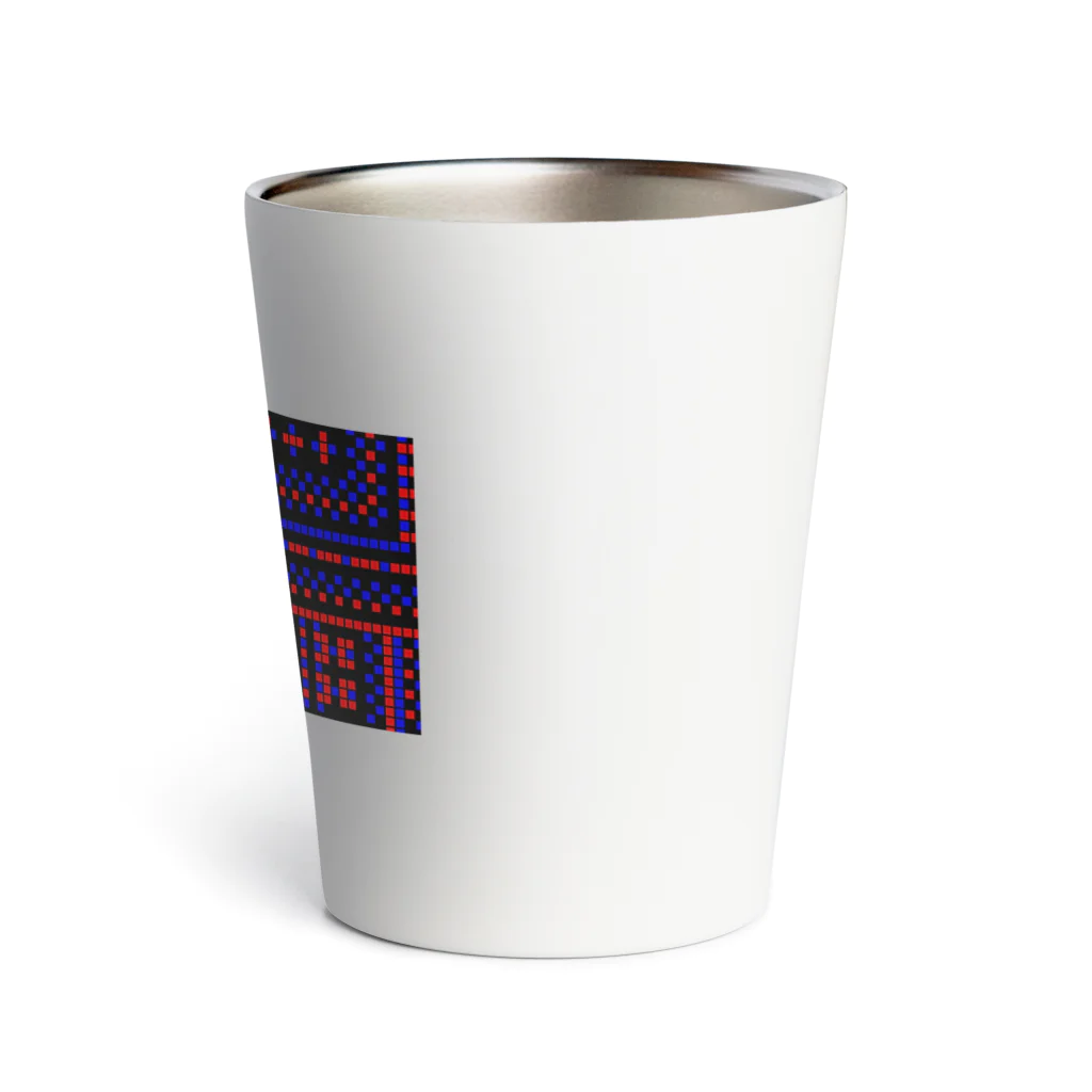 月澄狸の黒と青と赤の、ゲーム画面っぽいドット絵 Thermo Tumbler