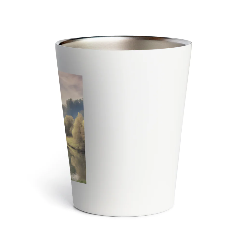 maikoのショップの静かな川辺の風景 Thermo Tumbler