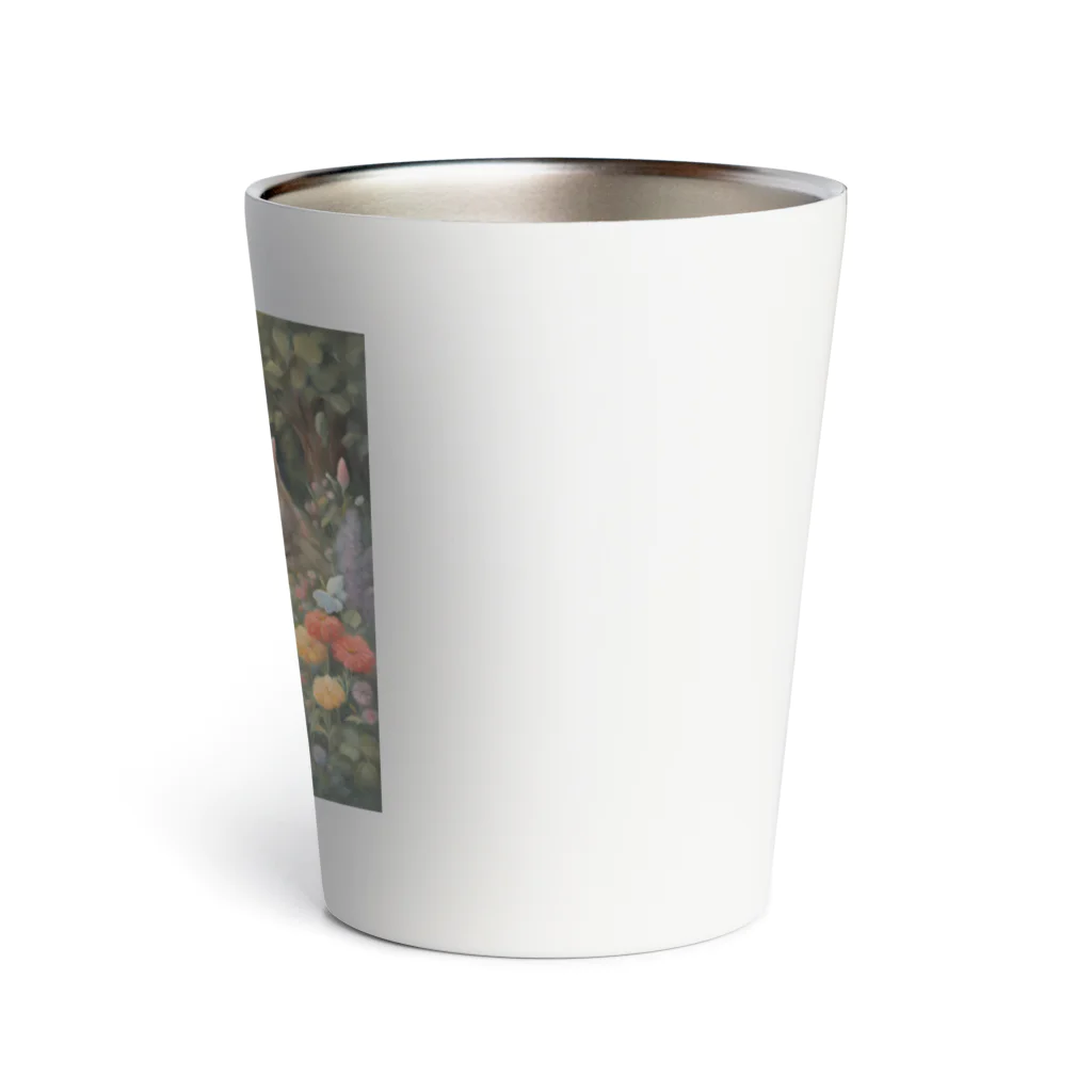 夜のねこの猫の楽園 Thermo Tumbler