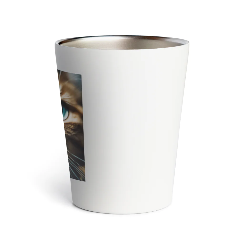 しんの考え事している猫 Thermo Tumbler