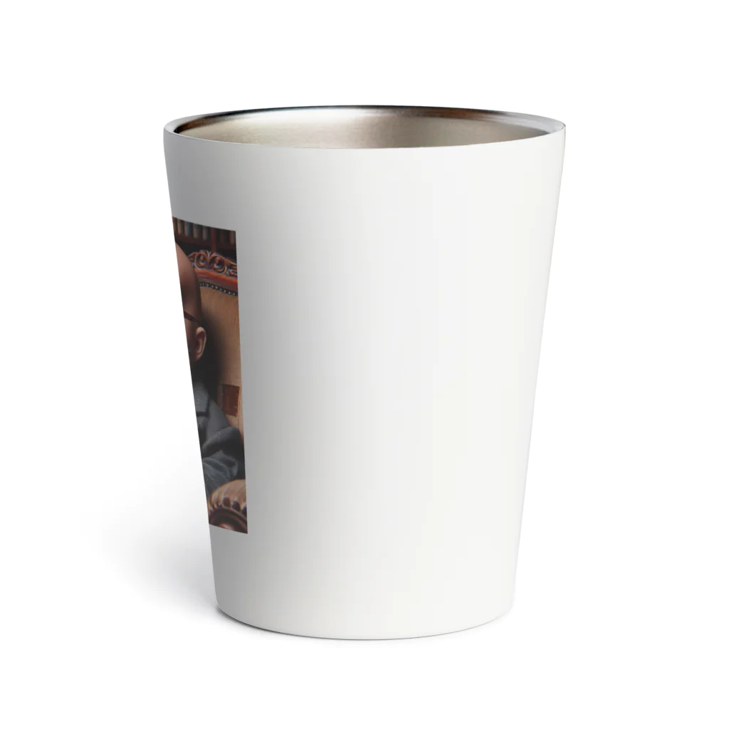 taka-kamikazeの貫禄のあるヒゲの赤ちゃん Thermo Tumbler