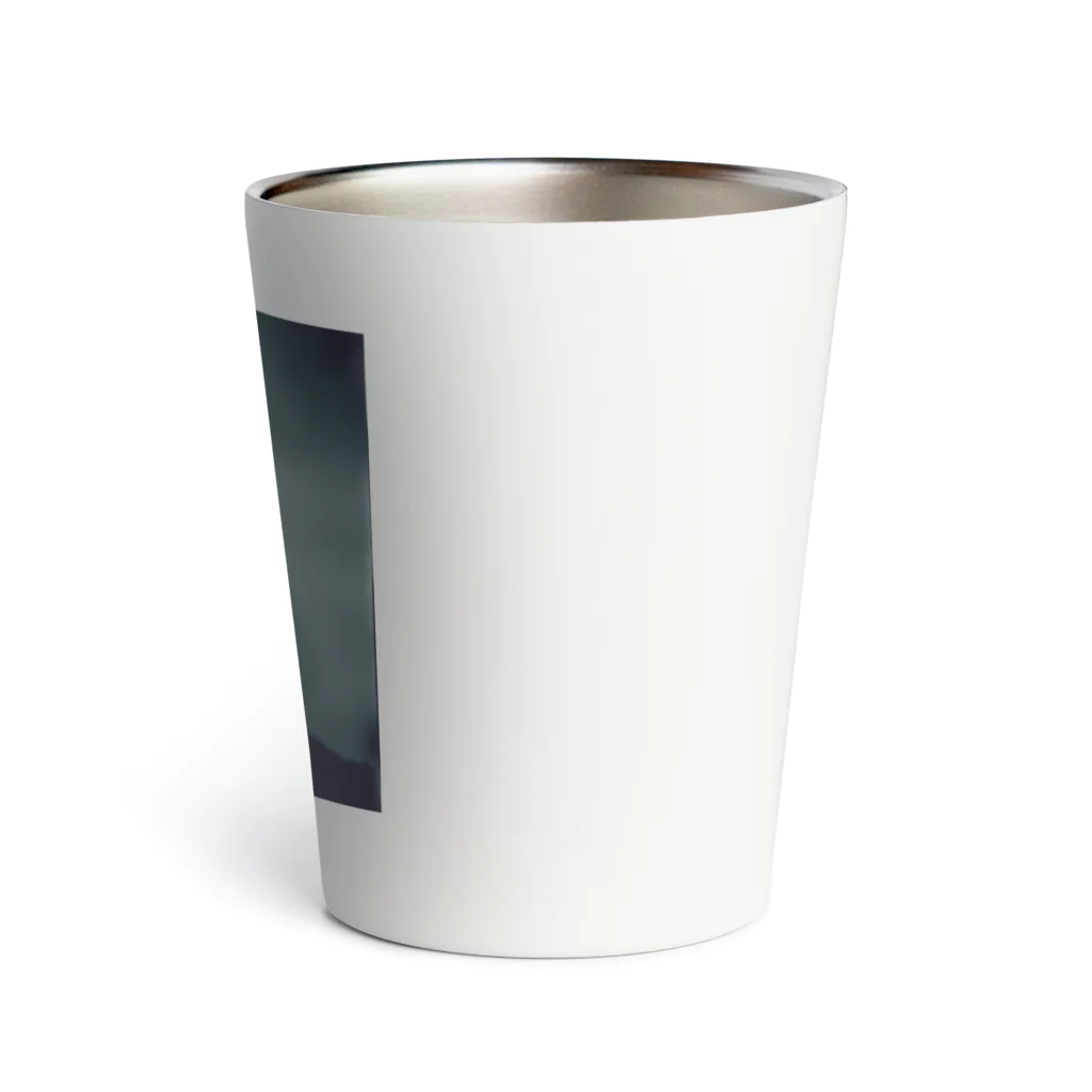 狼ショップの月夜の狼影 Thermo Tumbler