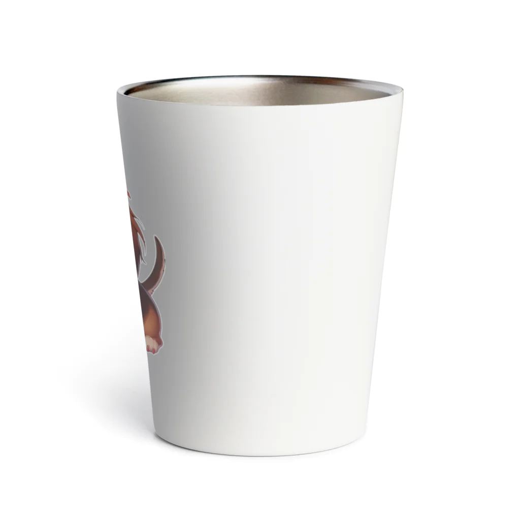 Dog Selectionのミニチュアダックス　女の子　アイテム Thermo Tumbler