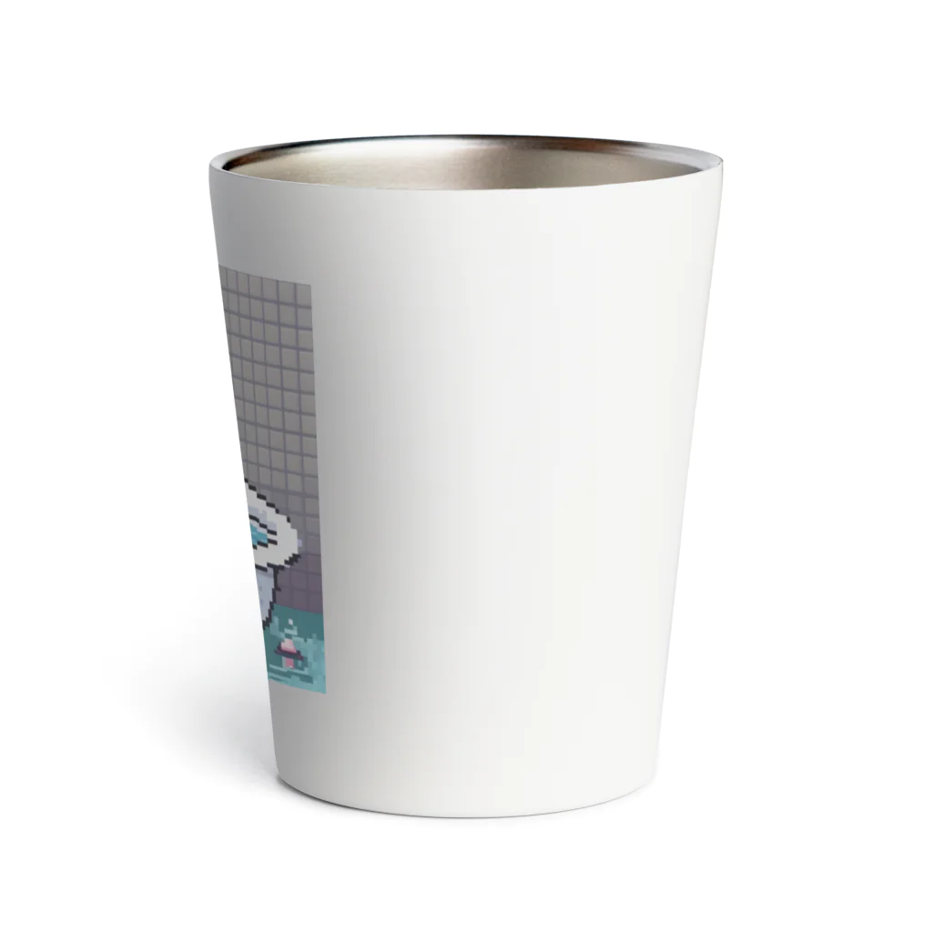 wakuwaku26のお風呂に入るボス猫 Thermo Tumbler