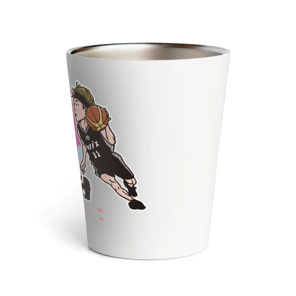 鹿児島レブナイズ公式SUZURIショップの森田似顔絵イラスト<2> Thermo Tumbler