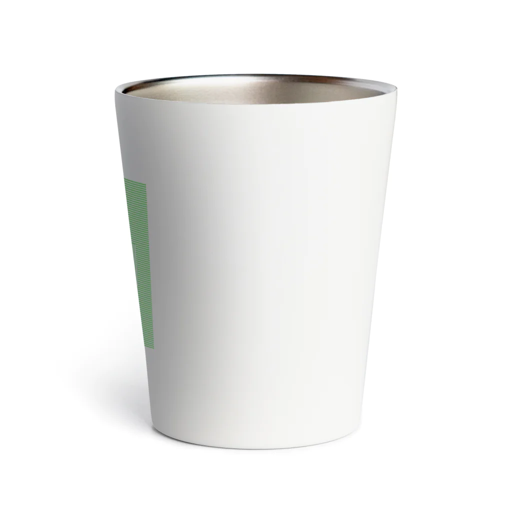 ぽつねん。のあのときのぽつねんの線（緑） Thermo Tumbler