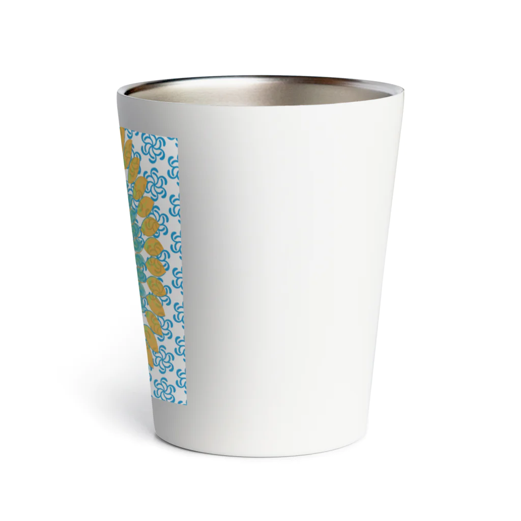 ロブ氏 イラストグッズ！の水辺に浮かぶひまわりの花 Thermo Tumbler