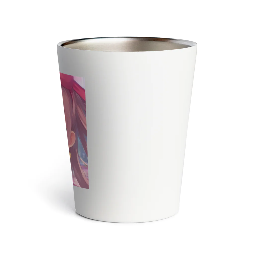 asanonnのリボン付きヘッドバンドな女の子 Thermo Tumbler